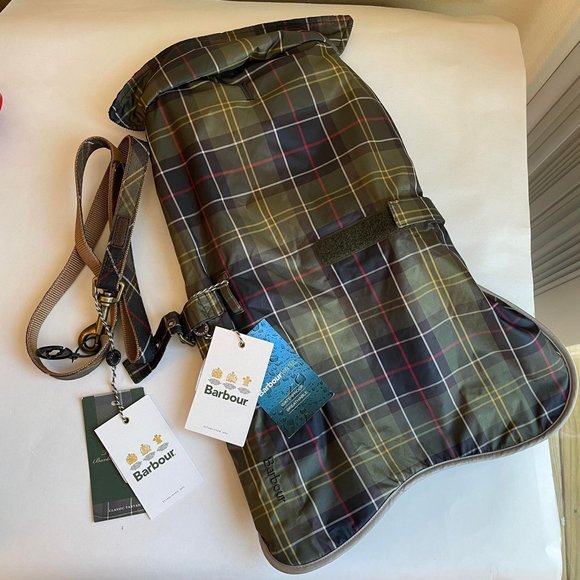 Barbour Dog Barbour Tartan Waterproof Dog Coat In Medium And